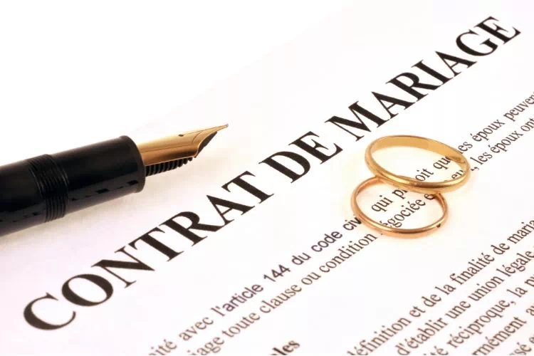 Contrat de mariage
